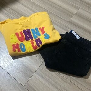 EUC OUTFIT- SWEATER AND BLACK JEANS